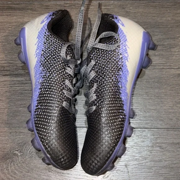 DSG Speed Viper Soccer Cleats Size 12 Black/Purple/Silver - Picture 10 of 13